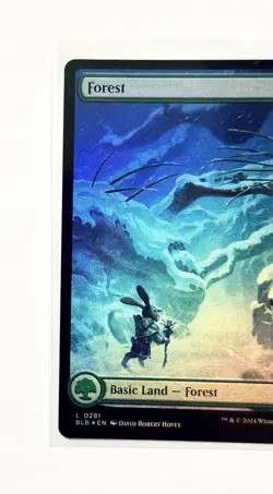 Forest BLB Bloomburrow MTG 281 FOIL Full Art Basic Land - Image 8