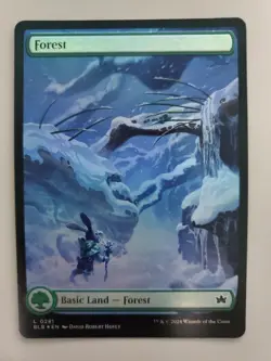 MTG Forest Bloomburrow 0281 Foil Full Art Land - Image 2