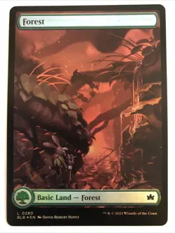 MTG Bloomburrow Forest Full Art Foil 0280 NM - Image 1