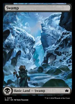 Swamp (0273) - Foil Light Play, English Magic the Gathering MTG Bloomburrow - Image 1