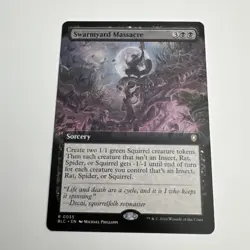 1x Swarmyard Massacre ~ Extended Art NM-Mint, English Commander: Bloomburrow MTG - Image 1
