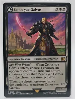 Zenos yae Galvus R #127 MTG Final Fantasy FFXIV FF14 FIN EN RARE - FREE SHIP - Image 3