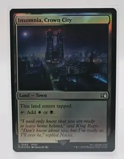 Insomnia, Crown City (FOIL) L #282 MTG Final Fantasy FF15 FFXV FIN EN LAND - Image 1