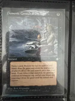 Magic the Gathering MTG Demonic Consultation Black Ice Age Uncommon - Image 1