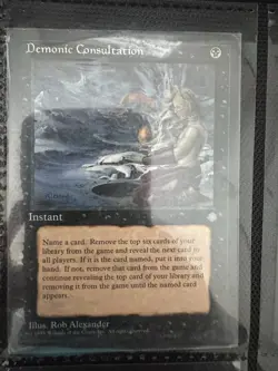 Magic the Gathering MTG Demonic Consultation Black Ice Age Uncommon - Image 2