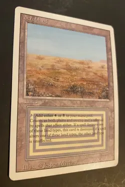 Scrubland MTG Revised Edition Played - Image 5