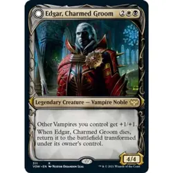 MTG Edgar, Charmed Groom - Showcase Frame Innistrad: Crimson Vow NM Magic - Image 1