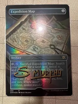 Foil Expedition Map Borderless Double Masters Arist Proof Signed by Scott Murphy - Image 3