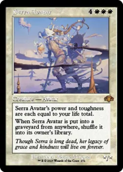MTG Serra Avatar - Retro Frame NM-Mint Dominaria Remastered - Image 2