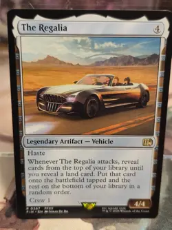 R 0267 The Regalia NM Rare FFXV Final Fantasy MTG Card FIN Artifact Vehicle - Image 1