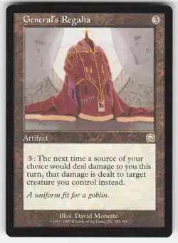 Magic The Gathering MTG Mercadian Masques General's Regalia #295 - Image 3