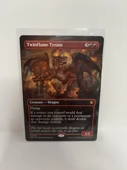 MTG - Twinflame Tyrant - MYTHIC, Borderless, Alt-Art, Creature, FDN - MINT 0333 - Image 1