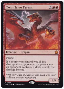 MTG Twinflame Tyrant FDN 97 - Image 2