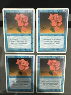 Mana Short X4 4th Edition Mtg Lot Heavy Play - Image 2