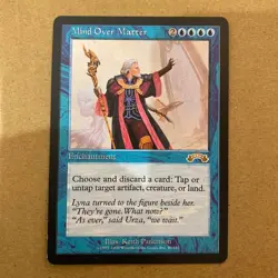Mind Over Matter｜Exodus MTG Magic the Gathering Enchantment Blue English - Image 3
