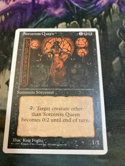 Sorceress Queen 4th Edition LP Magic the Gathering MTG - Image 5
