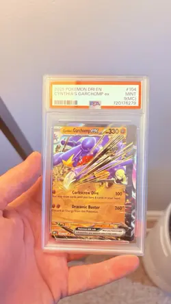 Miscut Cynthia's Garchomp EX 104/182 PokÃ©mon Destined Rivals Double Rare Card - Image 2