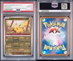 PSA 10 Pikachu Master Ball Foil C 025/165 SV2a Pokemon Card 151 Japanese 2023 - Image 5