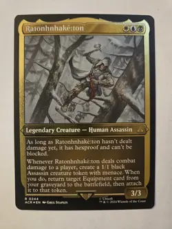 Ratonhnhake:ton (Foil Etched) Universes Beyond: Assassin's Creed Foil mtg - Image 1