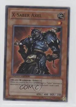 X-Saber Axel Limited Edition YuGiOh Hidden Arsenal 1 #HA01-EN010 2009 nh3 - Image 1