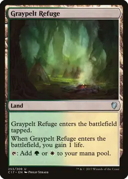 Graypelt Refuge Commander 2017 PLD Land Uncommon MAGIC MTG CARD ABUGames - Image 1