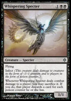Whispering Specter - Light Play MTG New Phyrexia - Image 1
