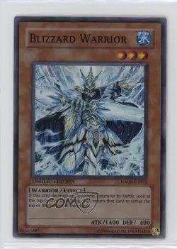 Blizzard Warrior Limited Edition YuGiOh Hidden Arsenal 1 #HA01-EN002 2009 0rq9 - Image 1
