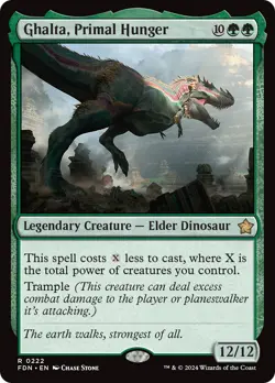 Ghalta, Primal Hunger Foundations HEAVILY PLD Creature Rare MAGIC CARD ABUGames - Image 1