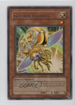 Golden Ladybug 1st Ed. YuGiOh Light of Destruction #LODT-EN036 2008 1e7 - Image 1