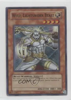 Wulf Lightsworn Beast 1st Ed. YuGiOh Light of Destruction #LODT-EN023 2008 13vm - Image 1