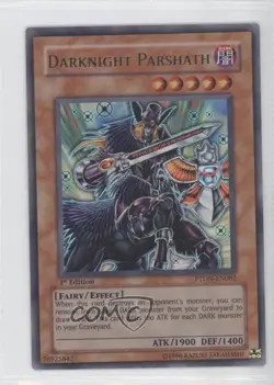 Darknight Parshath 1st Ed. YuGiOh Phantom Darkness #PTDN-EN082 2008 ic4 - Image 1