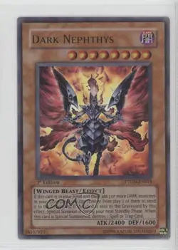 Dark Nephthys 1st Ed. YuGiOh Phantom ness #PTDN-EN018 2008 0e3 - Image 1