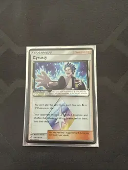 Cyrus Prism Star Holo Rare Pokemon Card 120/156 S&M Ultra Prism - Image 1