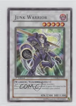 Junk Warrior 1st Ed. YuGiOh Yusei Fudo Duelist Pack #DP08-EN012 2009 0q4 - Image 1