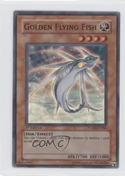 Golden Flying Fish 1st Ed. YuGiOh Phantom Darkness #PTDN-EN086 2008 gl9 - Image 1