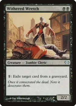 Withered Wretch Planechase 2009 NM Black Uncommon MAGIC MTG CARD ABUGames - Image 1
