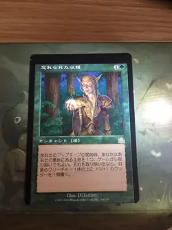Error Card Forgotten Harvest Japanese MTG PCY Frame Damage Used - Image 1