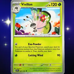 Vivillon - Uncommon - Pokemon TCG Surging Sparks #007/191 - Image 1