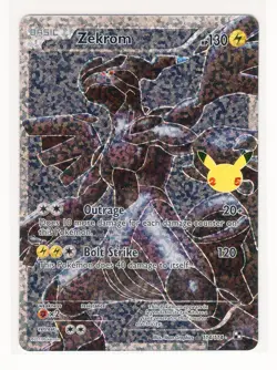 Zekrom Celebrations 114/114 Classic Collection Pokemon Card (C1) - Image 1
