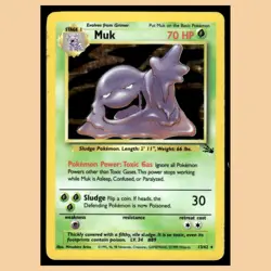 Muk #13 1999 Classic - Fossil Stage 1/Rare Holo Pokemon Card EX - Image 1
