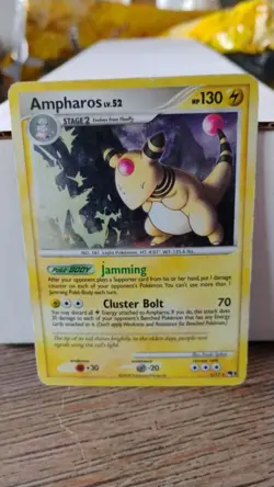 AMPHAROS LV. 52 Pop Series 7 POKEMON Holo 2008 Trading Card 1/17 - Image 1