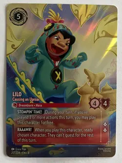 Lilo Causing an Uproar 217/204 Enchanted Holo Reign of Jafar Beautiful Card! - Image 1