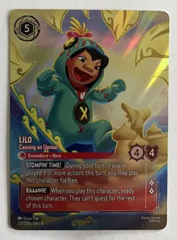 Lilo Causing an Uproar 217/204 Enchanted Holo Reign of Jafar Beautiful Card! - Image 3