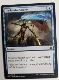 MTG Magic The Gathering Card Disdainful Stroke Instant Blue Khans Of Tarkir - Image 1