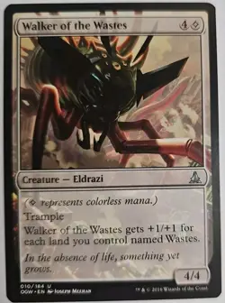 MTG Magic The Gathering Card Walker of the Wastes Creature Eldrazi OGW 2016 - Image 1