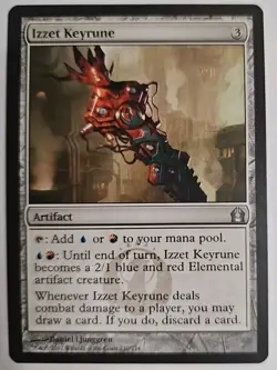 MTG Magic The Gathering Card Izzet Keyrune Artifact Return To Ravnica 2012 - Image 1