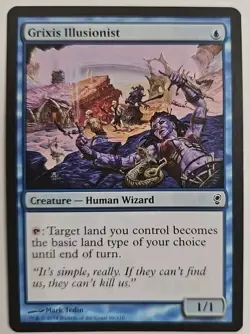 MTG Magic The Gathering Card Grixis Illusionist Creature Human Wizard Blue Consp - Image 1