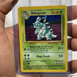 Pokemon Base Set 2 Nidoqueen 12/130 Holo Rare LP/NM Vintage Card Nintendo WOTC - Image 1