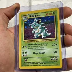 Pokemon Base Set 2 Nidoqueen 12/130 Holo Rare LP/NM Vintage Card Nintendo WOTC - Image 2