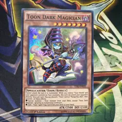 Yugioh! Toon Dark Magician TDIL-EN032 Super Rare 1st Edition HP - Image 1